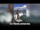 Drinking whilst surfing? No problem!