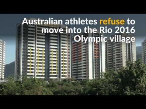 Australian athletes refuse to stay at Olympic village