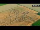 Ready for Rio? Italian Land Artist Uses Tractor to Plough Giant Olympics Tribute