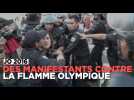 JO de Rio : le parcours de la flamme olympique perturbé par des manifestants