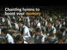 Indian students chant hymns in world record bid