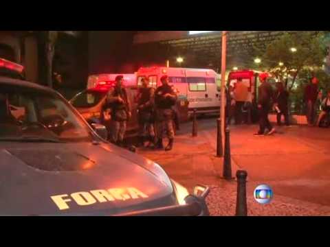 Brazil's National Security Force shot at in Rio favela