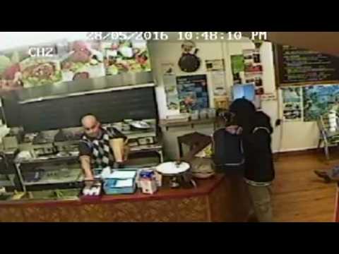 New Zealand takeaway shop owner ignores robber