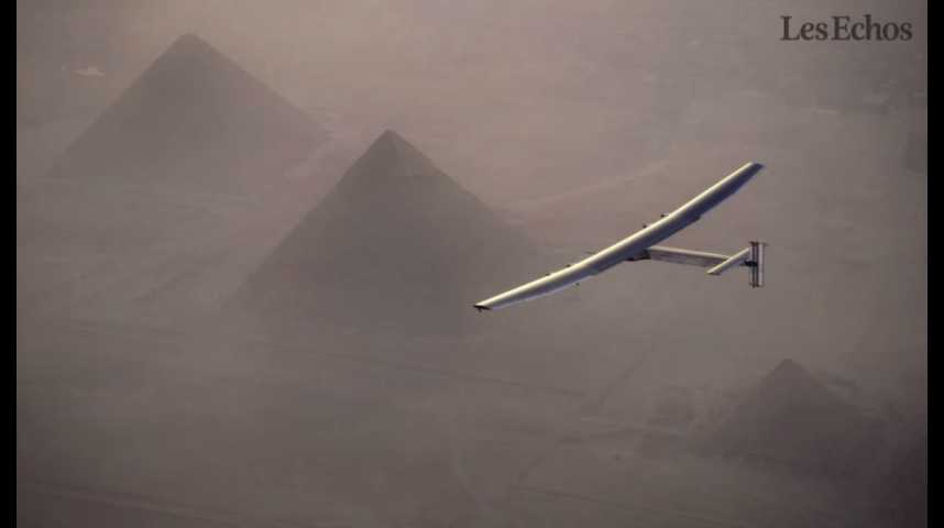 Illustration pour la vidéo L’Egypte, avant-dernière étape du tour du monde de Solar Impulse