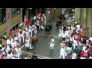 American man gored in leg during bull run in Pamplona