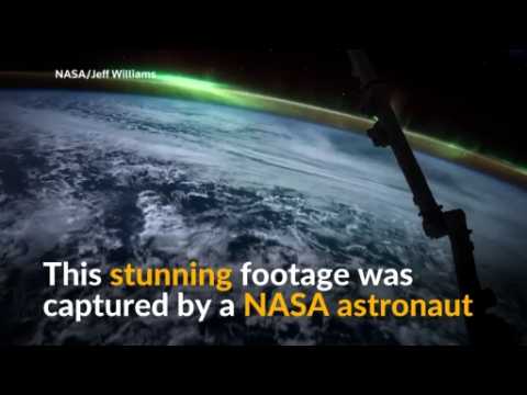 Stunning aurora footage captured from ISS
