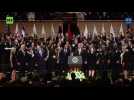 George W. Bush Dances to Battle Hymn at Dallas Memorial