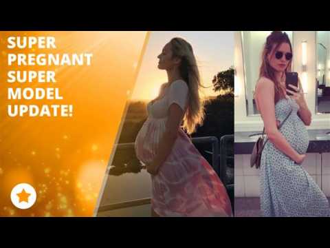 Checking in on the super pregnant super models!