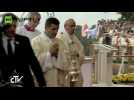 Pope Francis Takes Nasty Fall When Arriving for Mass at Polish Shrine