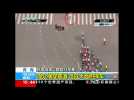 Pedestrian causes cyclists to crash during Qinghai race