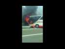 Amateur video shows Taiwan bus crash aftermath