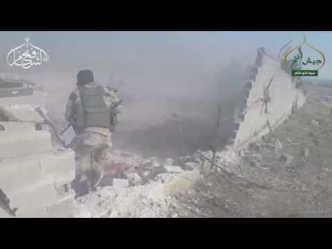Video purports to show Syrian rebels storming artillery base in Aleppo
