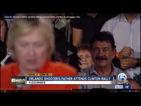 Orlando Shooter's Father Lurks Behind Hillary Clinton At Florida Rally