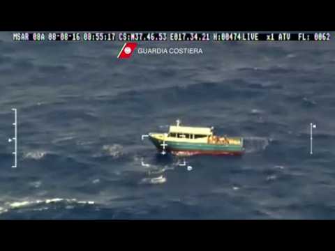 Italian coast guard rescues over 300 migrants at sea