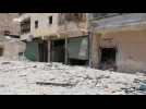 Video purports to show aftermath of Aleppo air strike