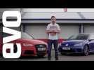 Audi RS3 vs Volkswagen Golf R | evo DEADLY RIVALS