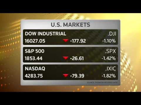 Stocks drop on global growth worries
