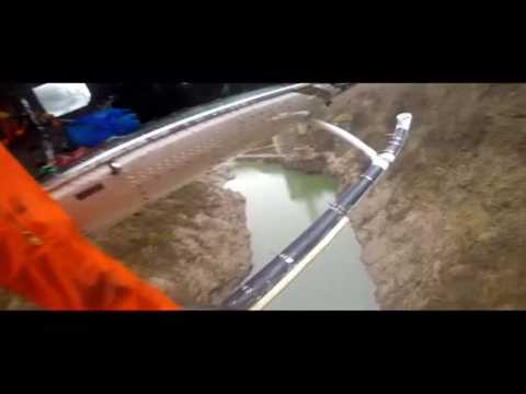 Dramatic video emerges showing mountain dam rescue