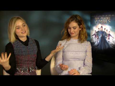 Bella Heathcote, Lily James On 'Pride And Prejudice And Zombies'