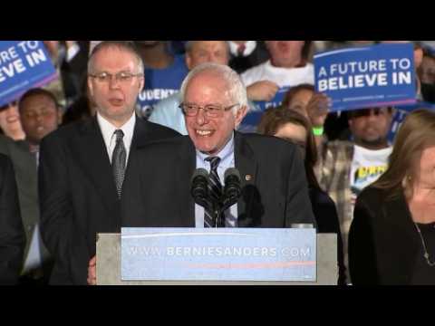 Sanders credits "huge" voter turnout for victory