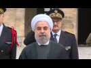 Sanctions talk looms over Paris welcome for Iran's Rouhani