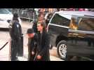 Singer Celine Dion arrives for funeral of husband, Rene Angelil