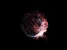 Create cosmic lighting effects with particles