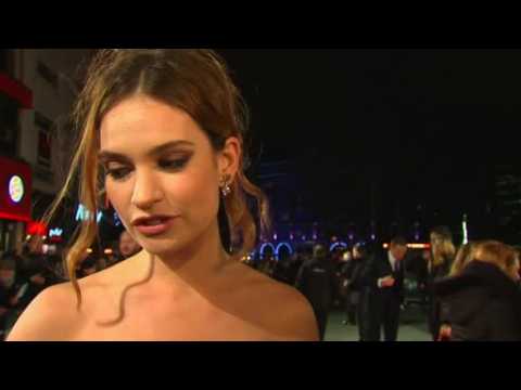 Lily James attends "Pride and Prejudice and Zombies" premiere