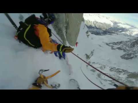 2 minutes de snowboard extrême dans les Alpes