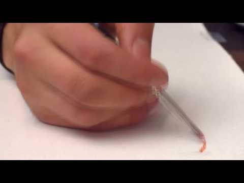 A painter gives a drawing in 3D tutorial