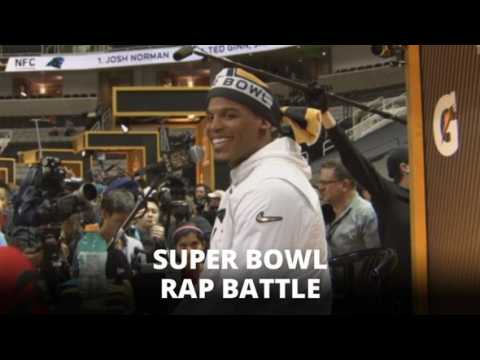 Super Bowl Play: Reporter out rapped by Cam Newton