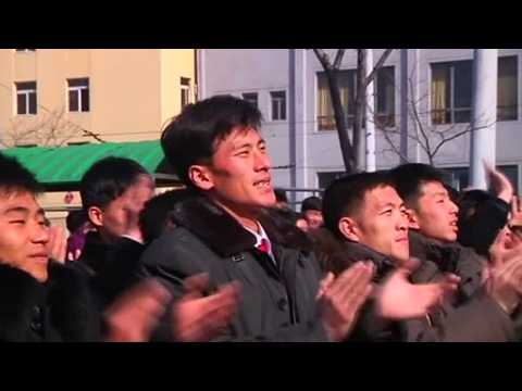 North Koreans welcome rocket launch