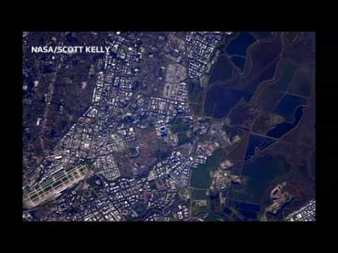 NASA astronaut Scott Kelly uploads images of the superbowl from space