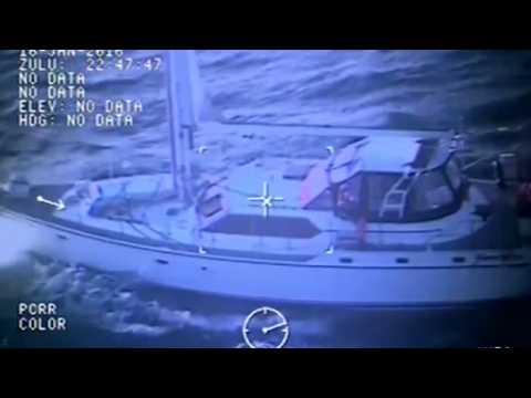 U.S. Coast Guard rescues two mariners from sailing boat off the Washington coast