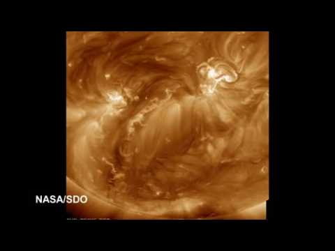 NASA captures the sun's cascading magnetic arches