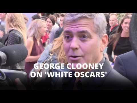 George Clooney speaks his mind on the 'white Oscars'