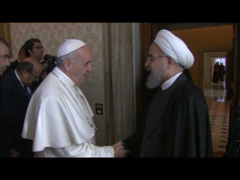Pope asks Iran to work for Mideast peace, stop spread of terrorism