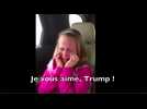 A 9 ans, elle pleure de joie car elle va voir Donald Trump