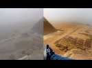 La vidéo du touriste allemand escaladant la pyramide de Gizeh