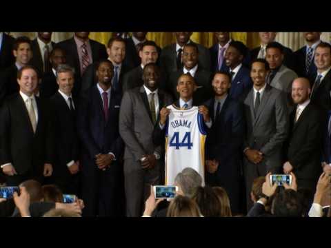 NBA Champs visit White House