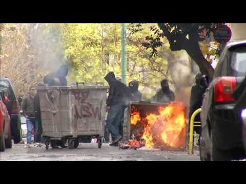 Pension reform protest turns violent in Athens