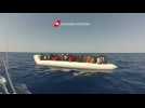 Italian coast guard rescue nearly 400 migrants from three boats in the Mediterranean