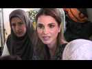 Queen Rania visits Lesbos island