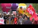 Protesters in Paris march against labour reforms - Label : AFPTV - First images - Category : News