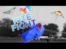 High as a kite: Fierce aerial martial art battle