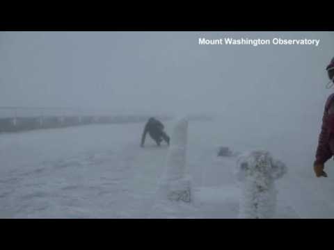 100-mile per hour wind atop New Hampshire mountain sends man flying