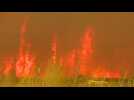 Thousands flee Canada wildfire