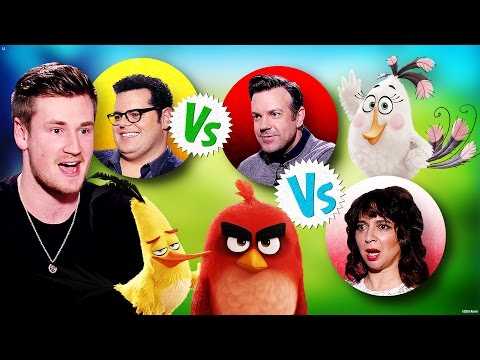 Oli White meets Jason Sudeikis, Josh Gad & Maya Rudolph from Angry Birds Movie