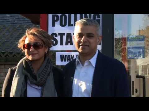 London mayoral election: Labour candidate Sadiq Khan votes