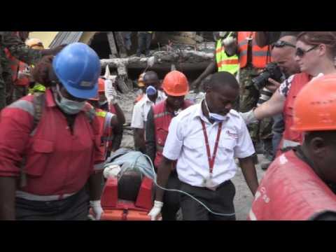 Woman rescued six days after Kenya building collapse